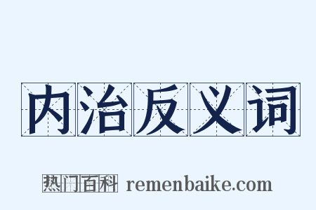 内治反义词是什么意思的图片